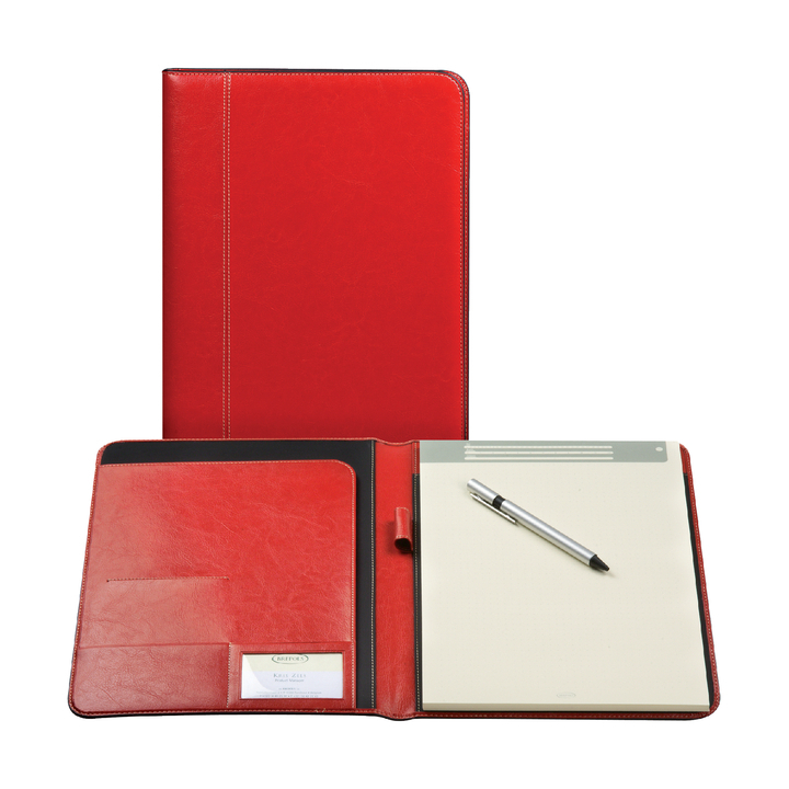 Schrijfmap brepols palermo a5 + schrijfblok rood(3.859.3306. - 0