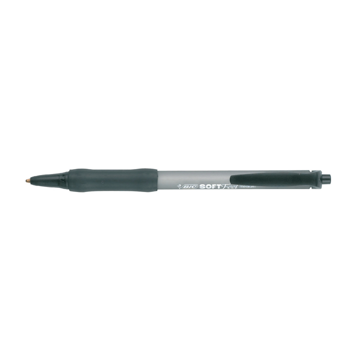 Balpen bic soft feel clic zwart - 0