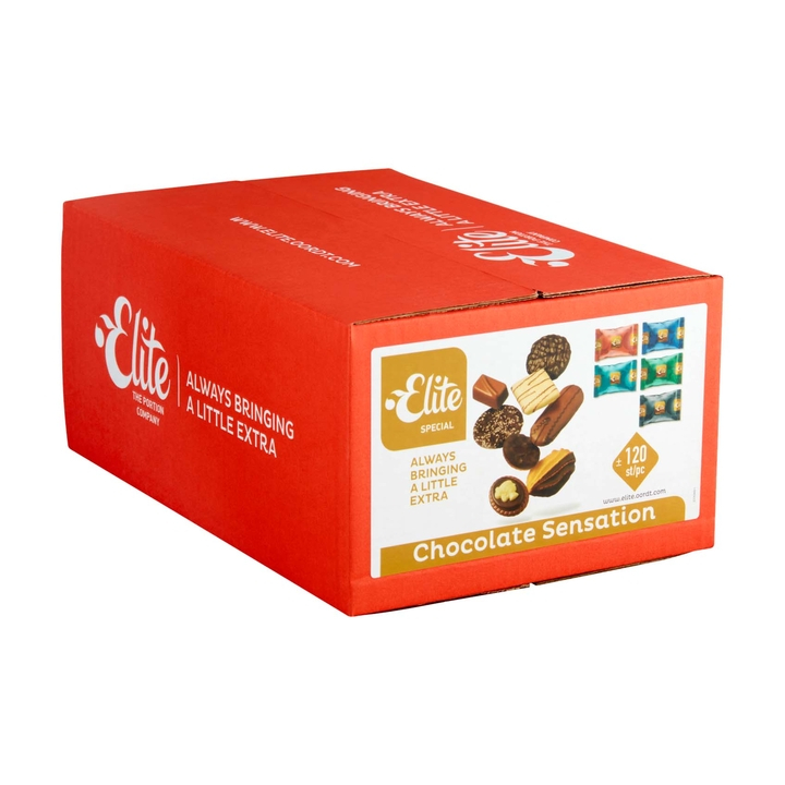 Koekmix, 120 stuks, elite chocolate sensation assorti, 60101364 (1 doos) - 1