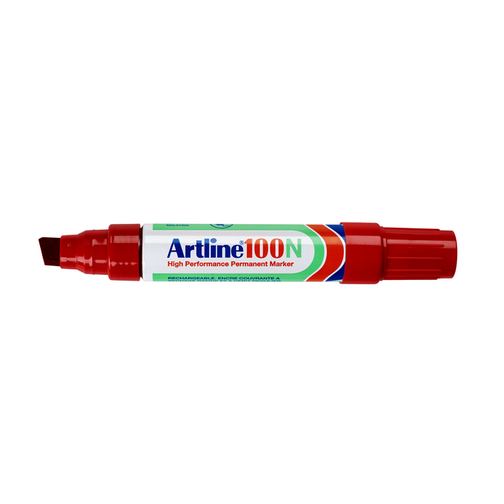 Viltstift artline 100 perm schuin 4-12mm rd - 0
