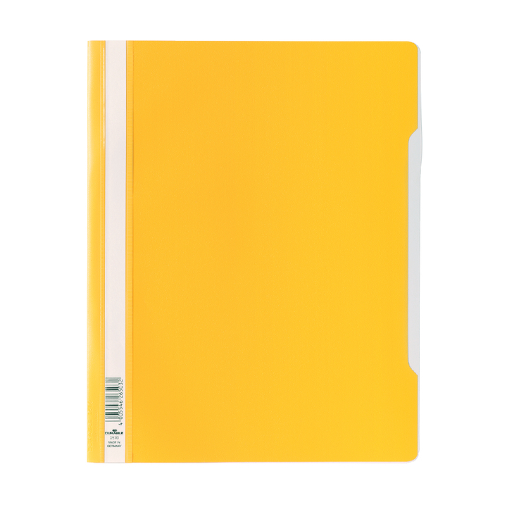 Snelhechter durable 2570 a4 pvc geel - 0