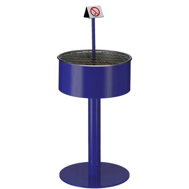 Zandasbak Op Voet | Ø460x950mm | Blauw | VB 150390 - 0