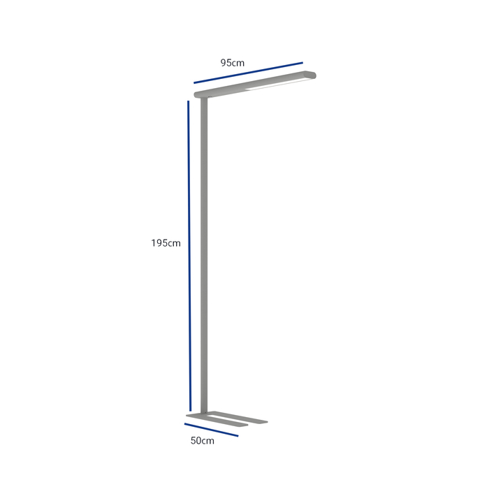Vloerlamp maul jet led dimbaar hg 195 cm zilver(8257595) - 1