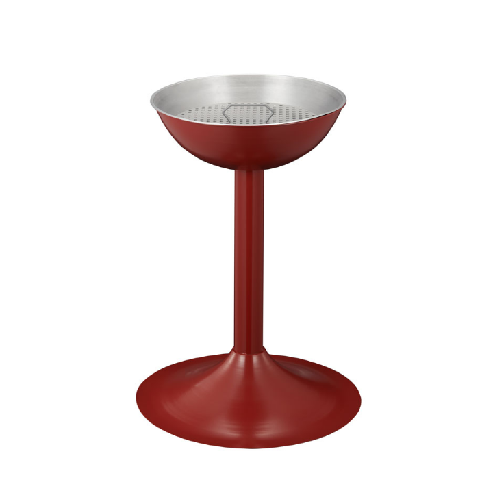 Zandasbak, Ø410x720 mm, rood, VB 100000 - 0