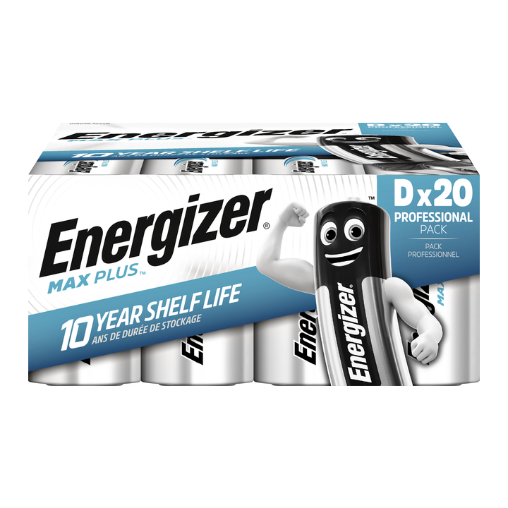Batterij energizer max plus d alkaline 20st - 0