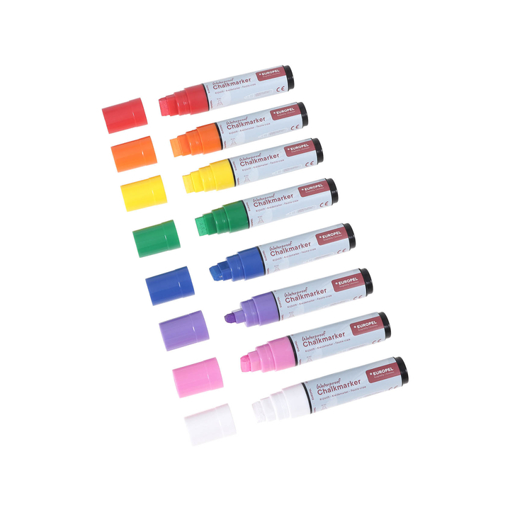 Krijtstift europel watervast 15mm ass 8 stuks(356510) - 3