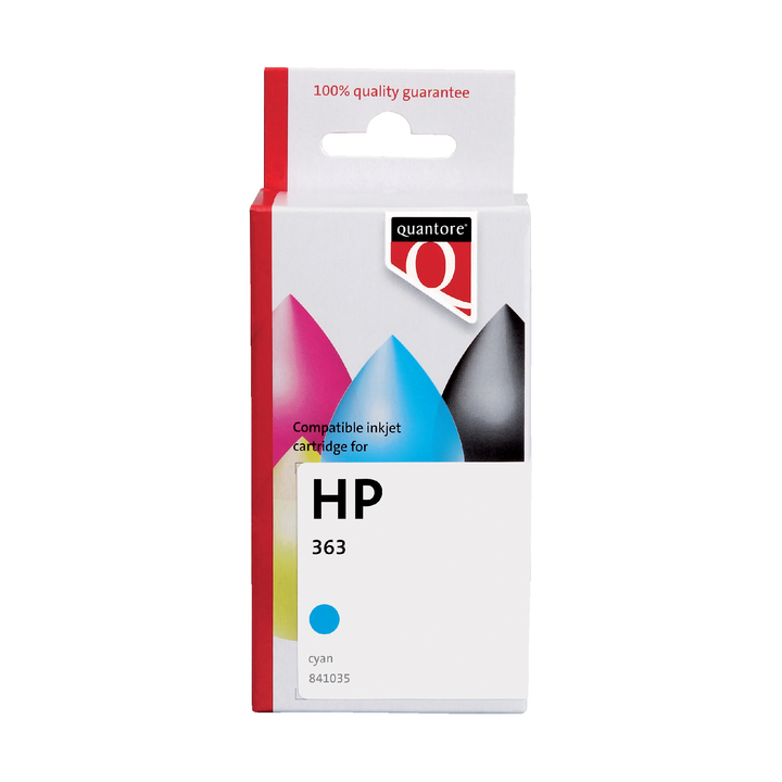 Inkcartridge Quantore alternatief tbv hp c8771ee blauw no 363 - 0