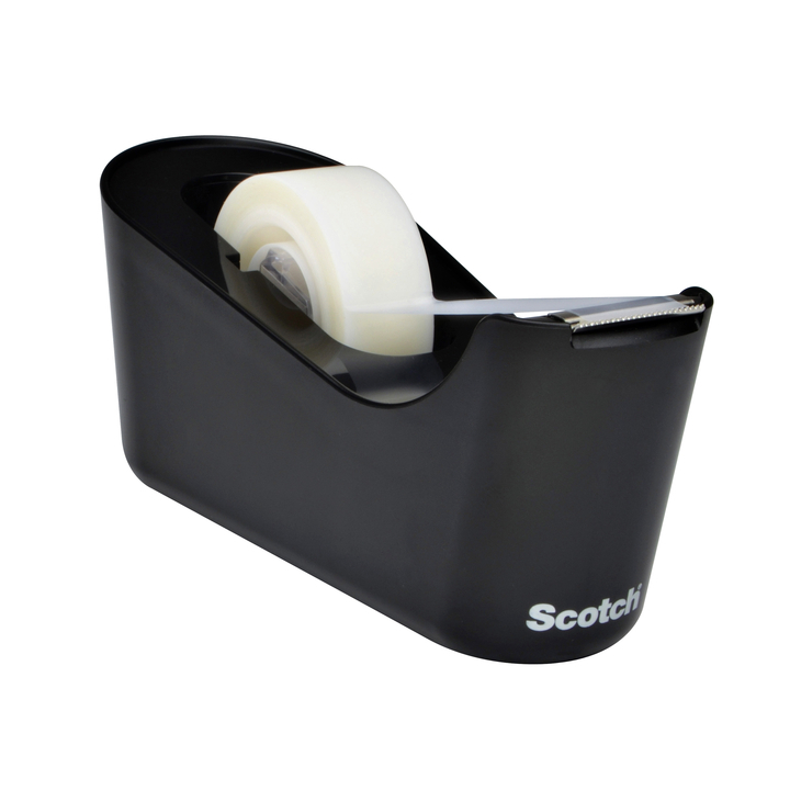 Plakbandhouder scotch c18 met 1x 19mmx33m zwart(c18b) - 0