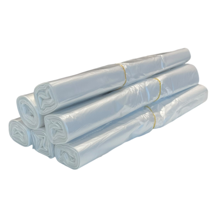 Vuilniszak | HDPE | 58x100cm | 70 Liter | T23 | Transparant (25 rollen x 20 zakken)  - 2