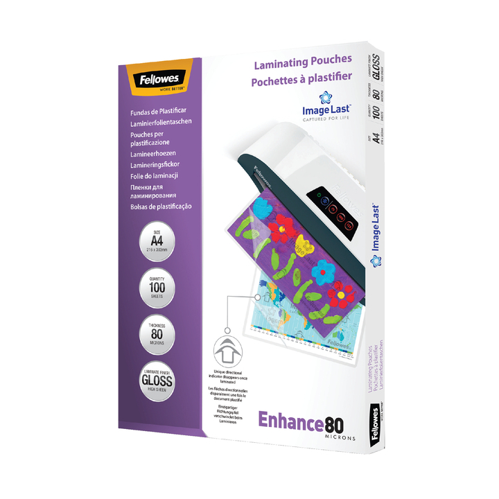 Fellowes, lamineerhoes A4, 2x80micron, 5306114 (100 stuks) - 0