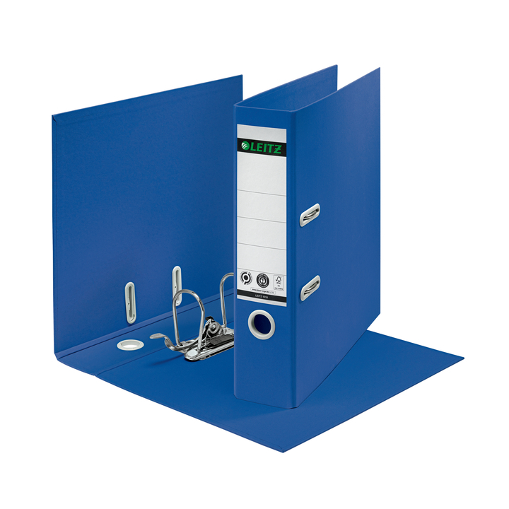 Ordner leitz 180° recycle 80 mm blauw(10180035) - 0
