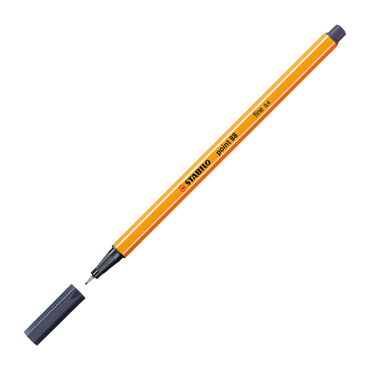 Fineliner stabilo point 88/98  payne's grijs(88/98) - 0