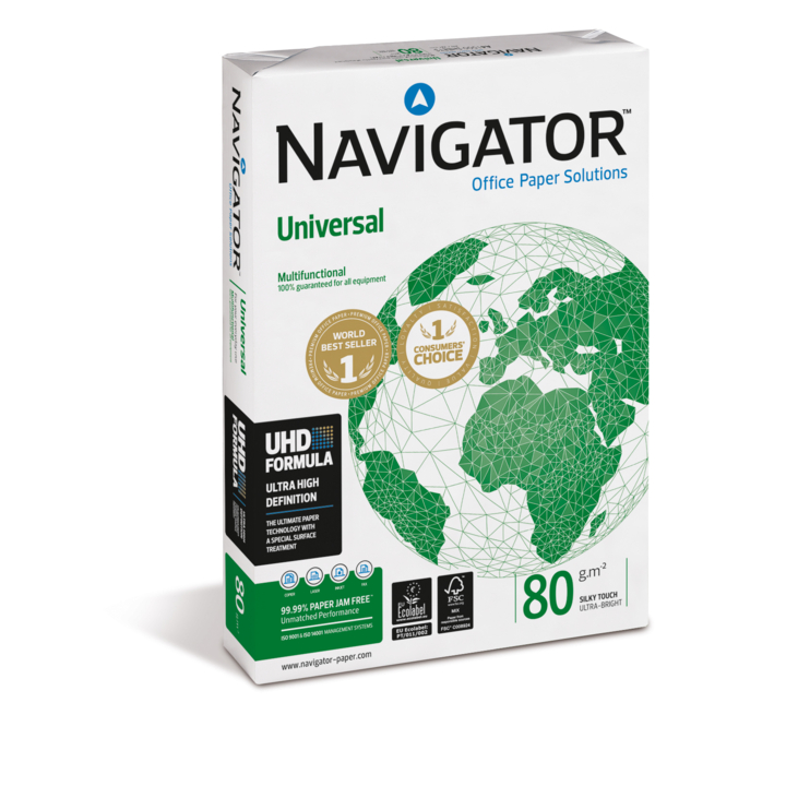 Kopieerpapier navigator universal a4 80gr wit(cp080c1f11a4) - 1