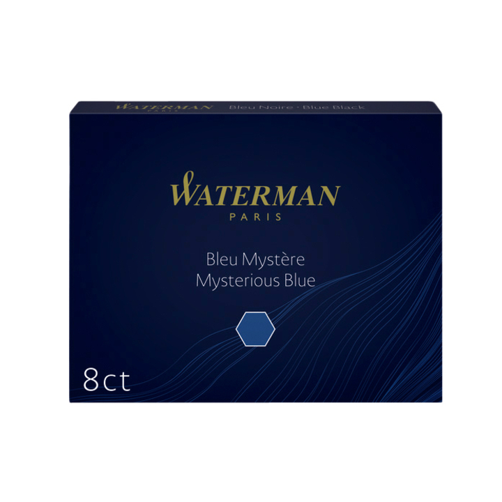 Inktpatroon waterman nr23 blauw/zwart - 0