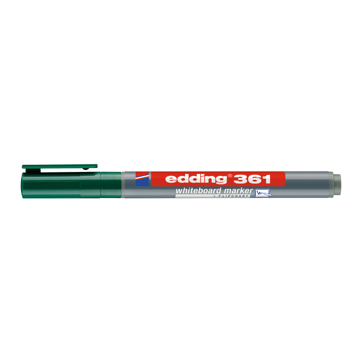 Viltstift edding 361 whiteboard rond 1mm groen(4-361004) - 1