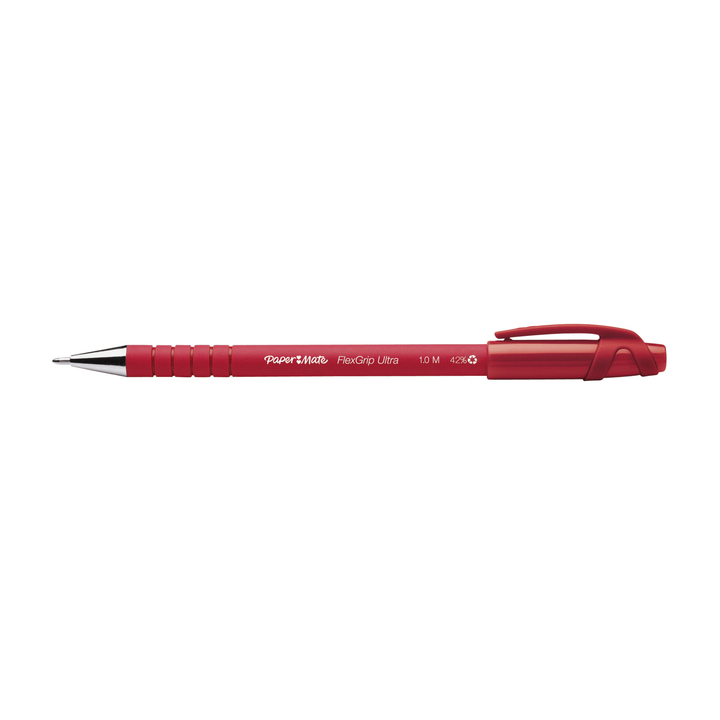 Balpen papermate flexgrip stick medium rood - 0