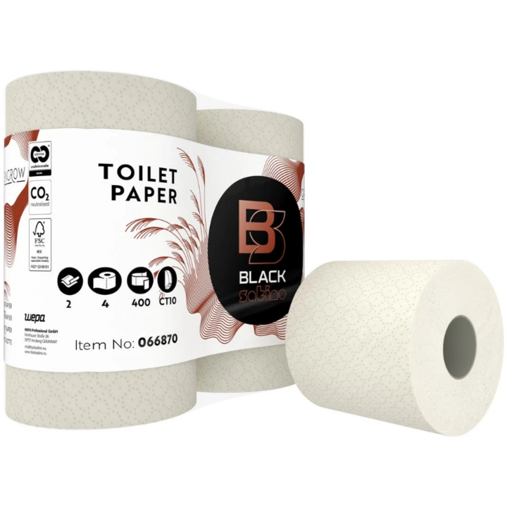 BlackSatino GreenGrow | Toiletpapier | 320 Vel | 2-Laags | CT10 | Lichtbeige | 065630 (48 stuks) - 0