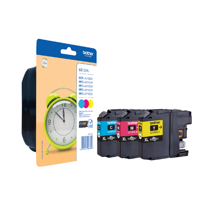 Inkcartridge brother lc-125xl rainbowpack bl rd gl(lc125xlrb - 0