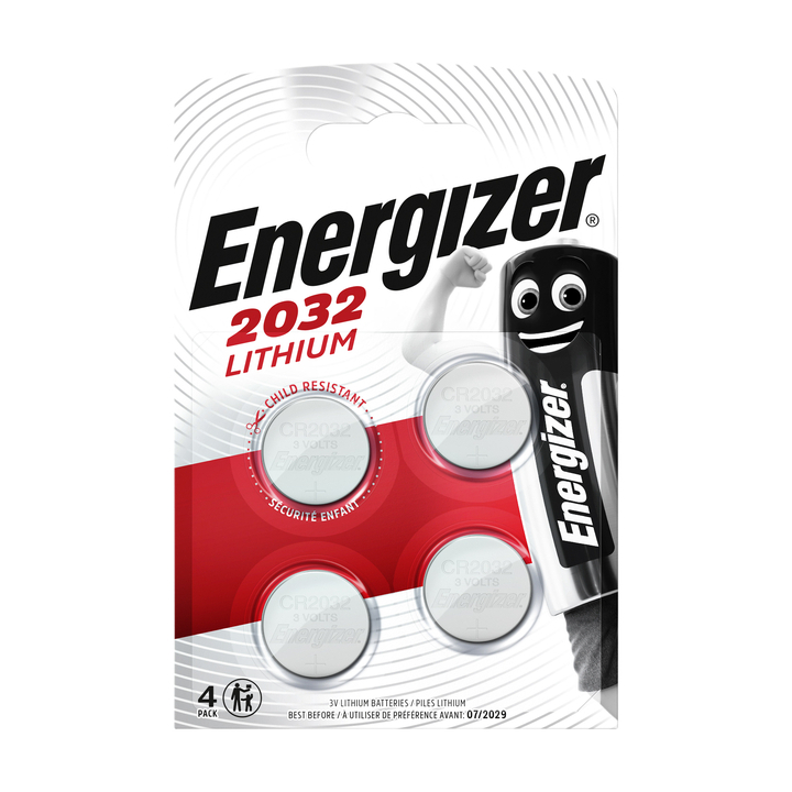 Batterij energizer cr2032 lithium 4st - 0