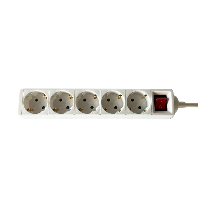 Stekkerdoos brasq  5 voudig 1.4 meter wit(8742612) - 0