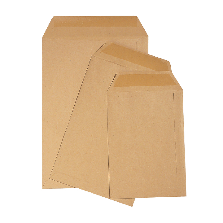 Envelop quantore loonzak 95x145 70gr bruin - 0
