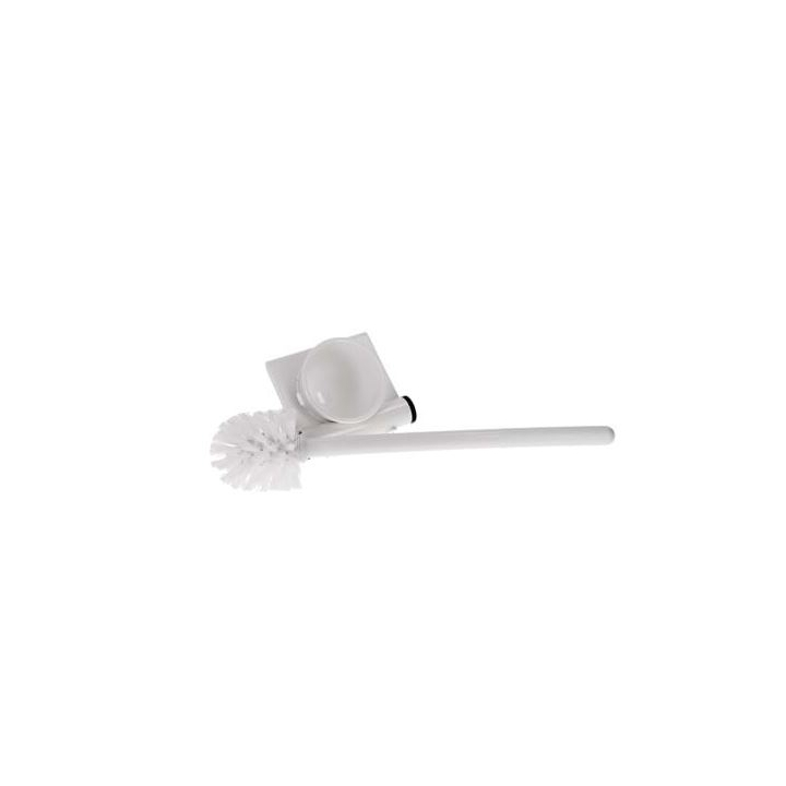 Toiletborstelgarnituur | Wandmodel | Kunststof | Wit - 1