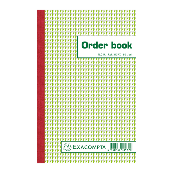 Orderboek exaclair 210x135mm 50x3v - 0