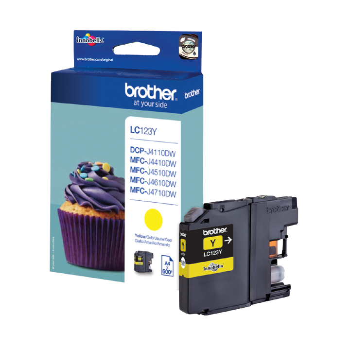 Inkcartridge brother lc-123 geel(lc-123y) - 0