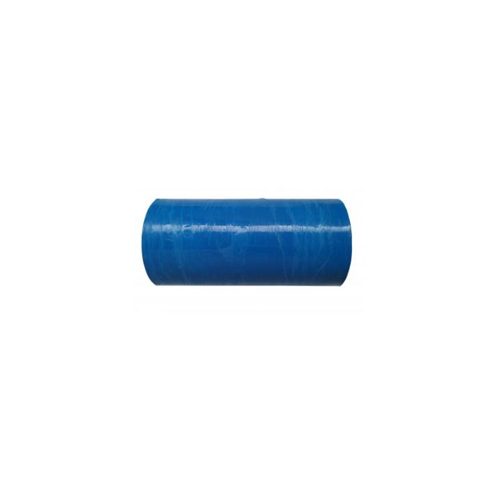 Buisfolie, LDPE, 10cm breed, transparant blauw (rol 10 kg) - 0