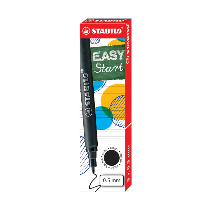 Rollerpenvulling stabilo s'move easy zwart - 0