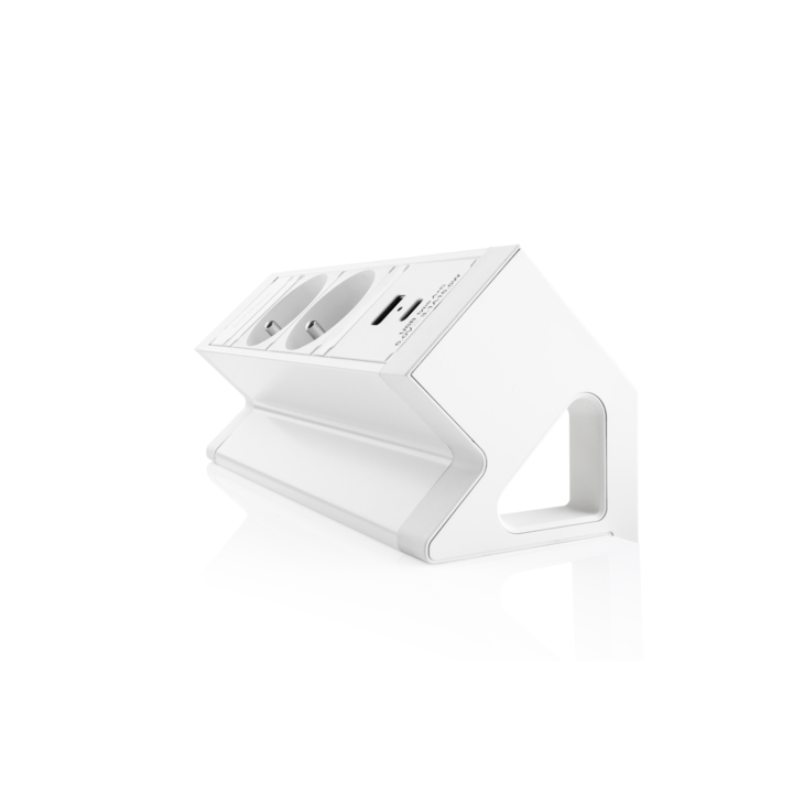 Filex, Power Desk Up 2.0, 2x 230V Frans, 1x USB A+C ,wit - 1