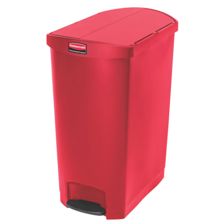Rubbermaid, Slim Jim container, 90 liter, rood, VB 224153 - 0