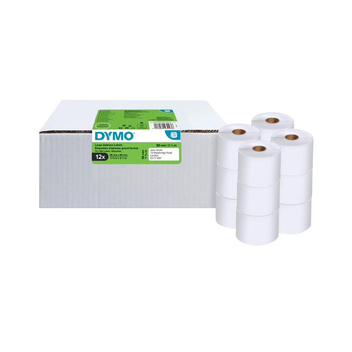 Label etiket dymo 99831 36mmx89mm 3120stuks(2093093) - 0