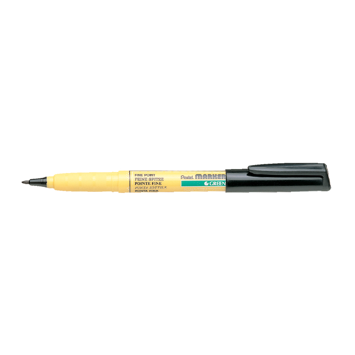 Viltstift pentel nm10 textiel perm rond 1mm zw - 0