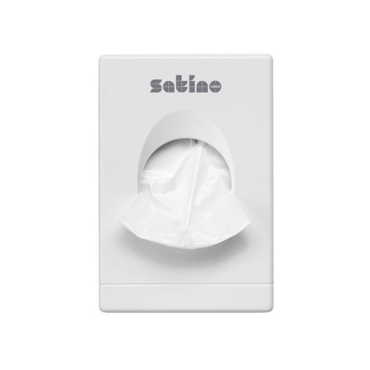 Satino by WEPA | Hygiënezakjes Dispenser | HB1 | Wit | 332550 - OP=OP AANBIEDING - 0