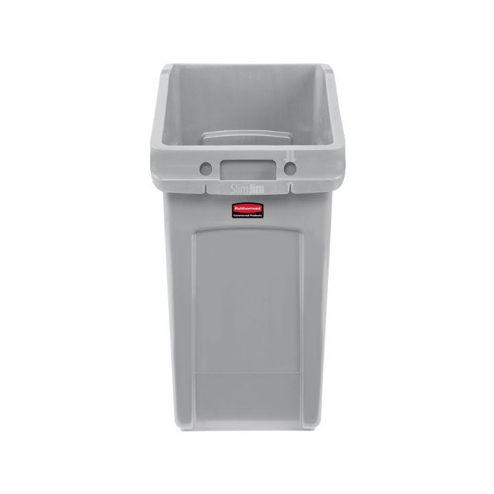 Rubbermaid, Slim Jim afvalbak, 87 liter, grijs, VB 237696 - 1