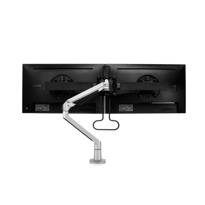 Filex Chicago monitorarm met crossbar | zilver | gasgeveerd | voor 2 schermen - 3