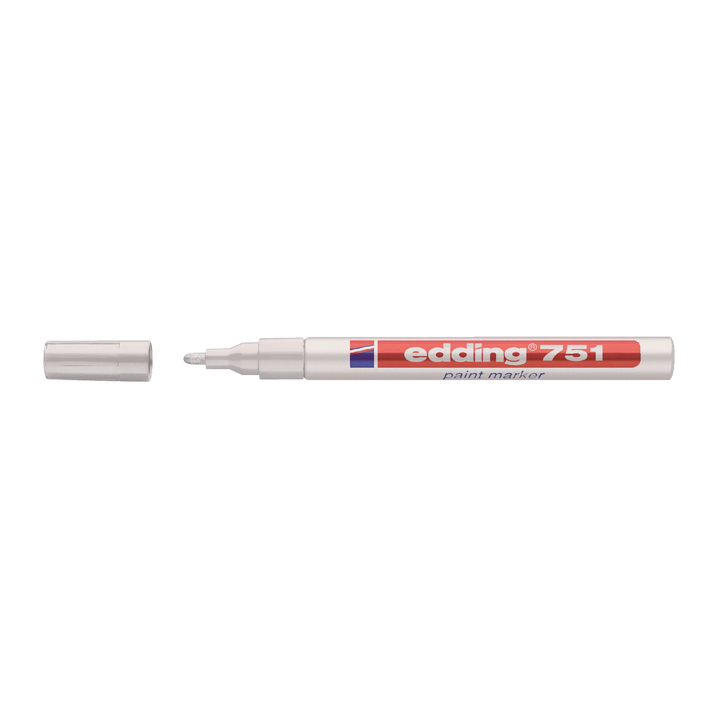 Viltstift edding 751 lak perm rond 2mm wit - 0