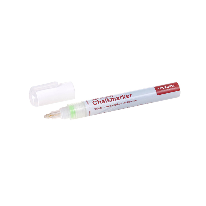Krijtstift europel watervast 3-6mm wit(356513) - 1