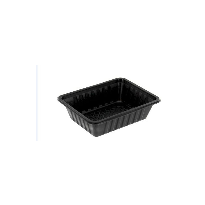 Snackbakjes, A5, PS, 143x68x33mm, zwart (1000 stuks) - 0