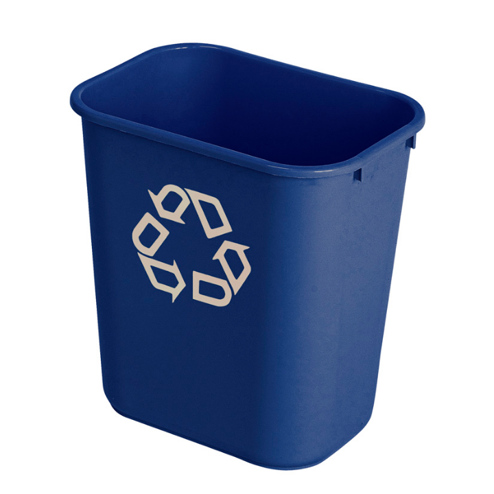 Rubbermaid, afvalbak, 27 liter, blauw, VB 002956 - 0