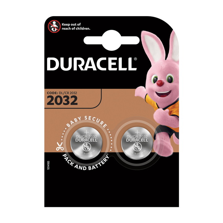 Batterij duracell 2032 lithium 2pack(5000394203921) - 0