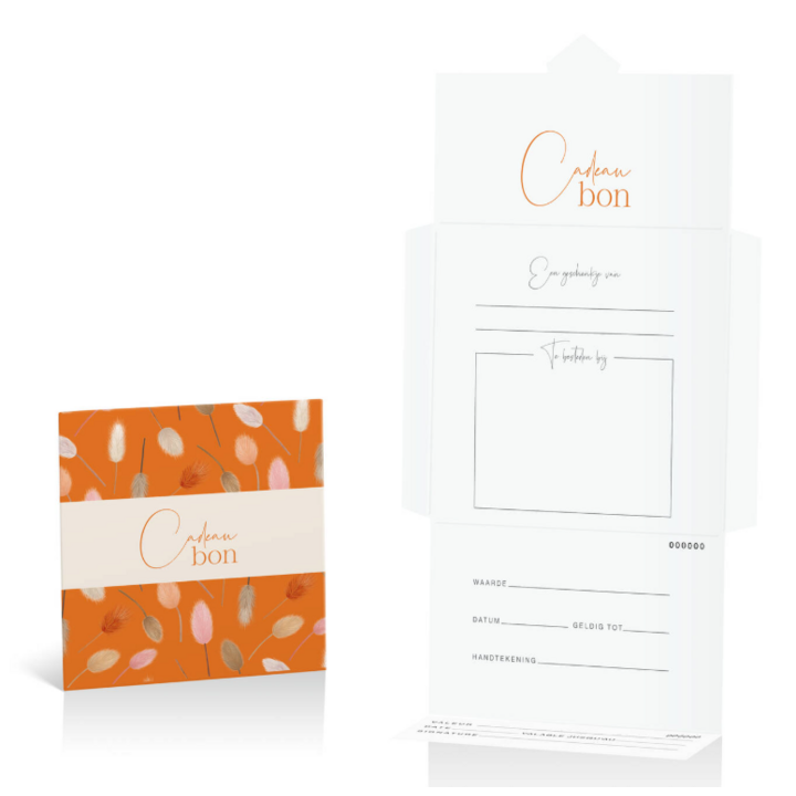 Cadeaubon, dessin autumn lagarus, 12,5x12,5cm (10 st) - 1