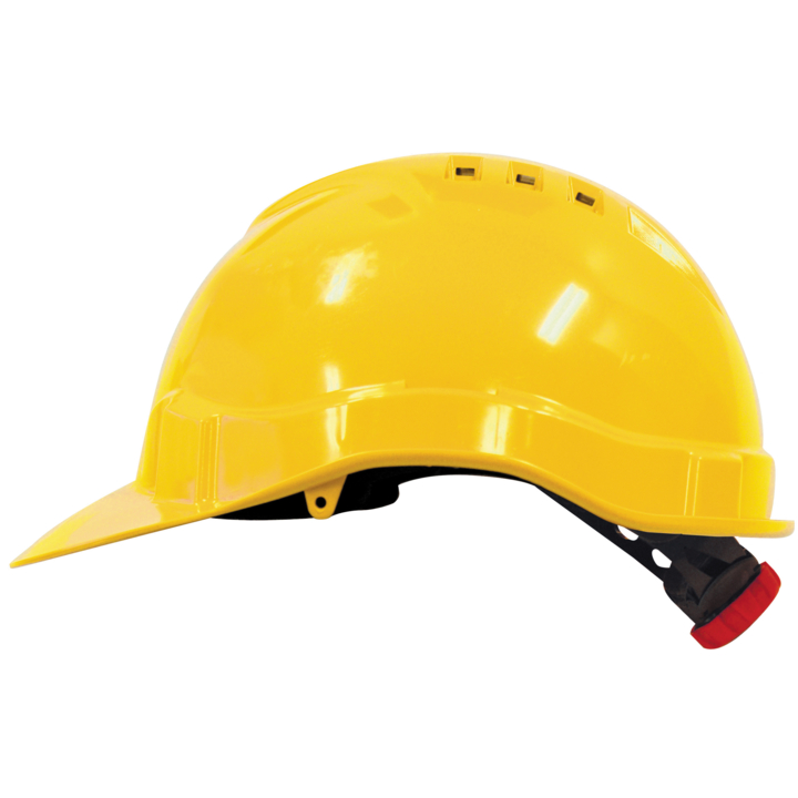 Veiligheidshelm, PE, M-Safe, MH6010, met draaiknop, geel - 0