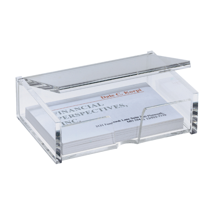 Visitekaartbox sigel 90x55mm glashelder(si-va112) - 0