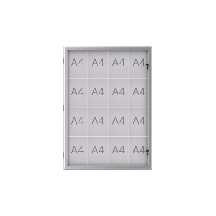 Buiten- binnenvitrine maulexcite 16xa4 slot(6654408) - 0