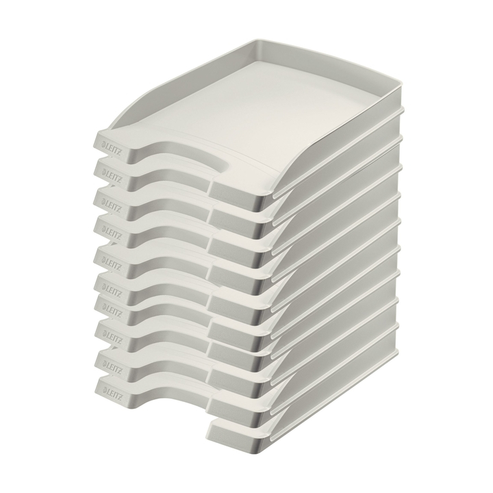 Brievenbak leitz 5237 plus slim grijs - 1