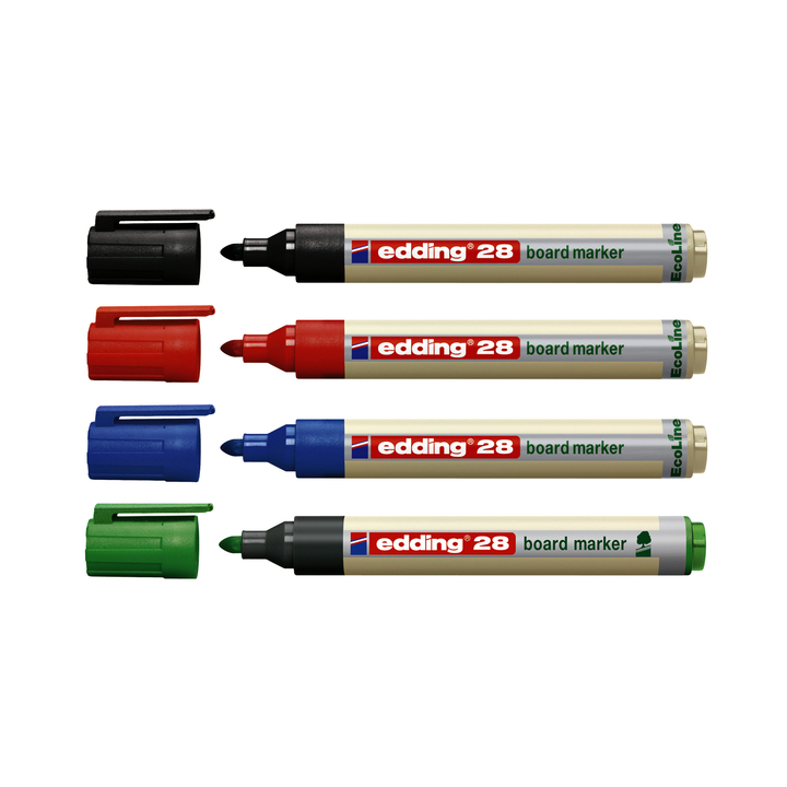 Viltstift edding 28 whiteb ecoline rond 1.5-3mm gn(4445004) - 1