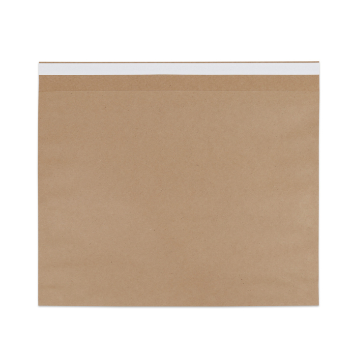 Verzendzak, papier, 48x37+2x6cm+klep, bruin (250 stuks) - 0