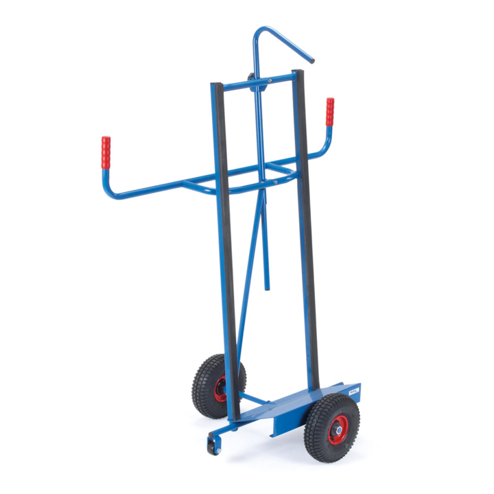 Platenwagen met valbeveiliging, Draagverm. 350kg Luchtbanden - 0